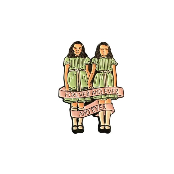 FOREVER AND EVER Grady Twins Shining Enamel Pin NEW NWOT - Picture 2 of 4